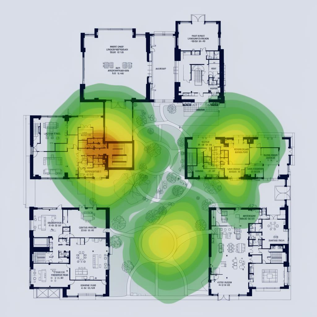 Planta baixa de um campus universitário